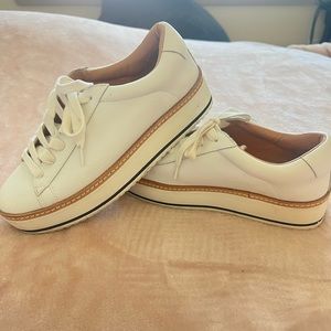 Chelsea & Violet White Platforms!